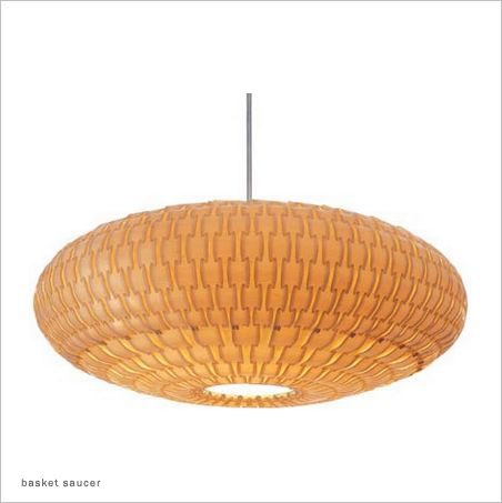 basket saucer modern hanging pandant lamp