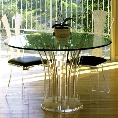carousel acrylic dinette table modern furniture h.studio