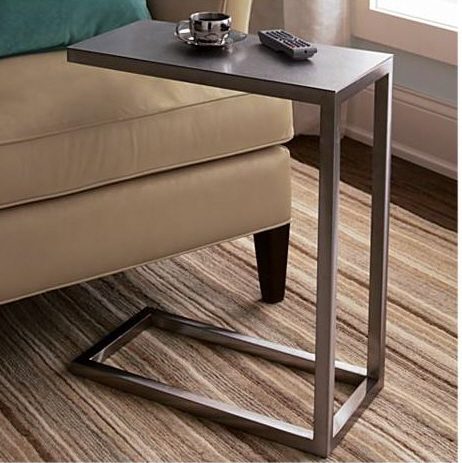 crate and barrel c shaped accent side table