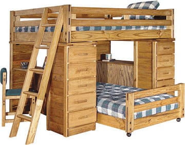 Desk and Bunk Bed Combo From Barn Door