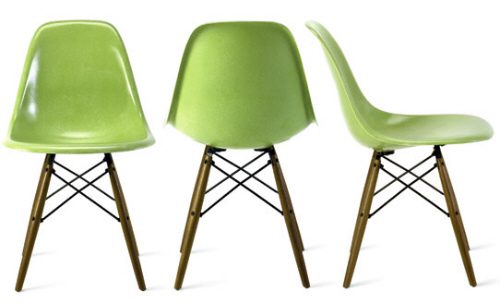 fiberglass shell side chair retro furniture