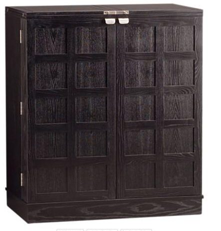 crate and barrel furniture fold up steamer bar and wine storage