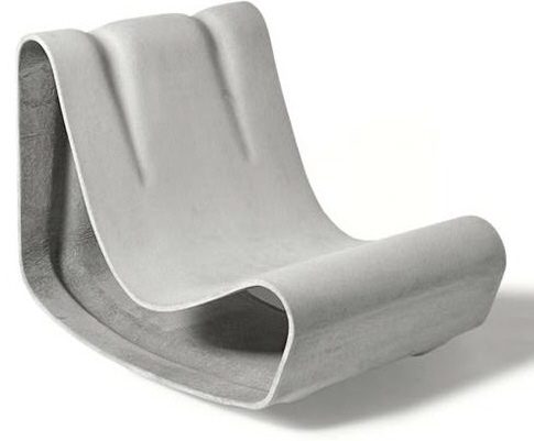 green form patio furniture lounge chair fiber cement