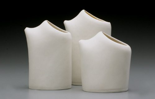 hand made fired modern porcelain pitcher