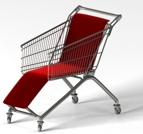 Relaxing Shopping Cart Chaise Lounge Chair by OMC Design Studio