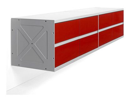 wall mounted storage drawers